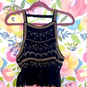 Free People embroidered cami